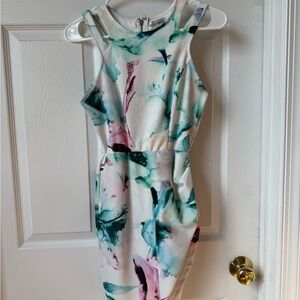 Hello Molly White and Green Dress